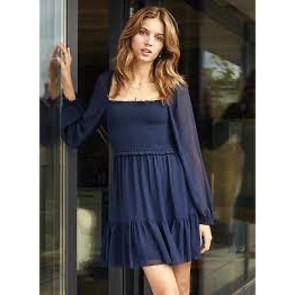 Wilfred Dresses & Skirts - Aritzia Wilfred Tempest Smocked Mini Dress